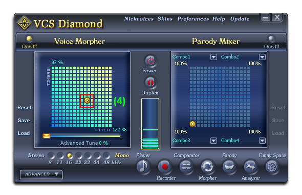 Voice Changer Software Diamond - The result after load custom nickvoice